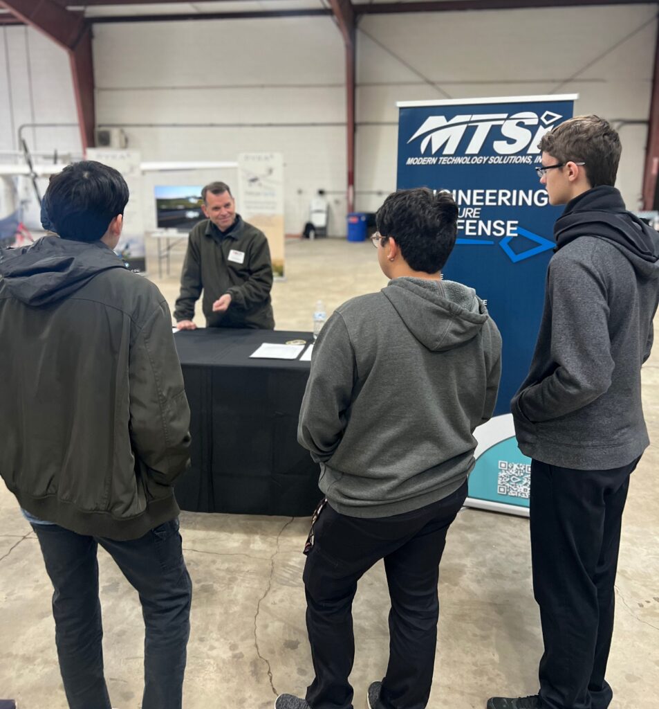 MTSI hosted a STEM and industry open house at the New Braunfels International Airport in New Braunfels, TX. The team spent the day educating local high school students on the aircrafts MTSI is leasing through Pivotal, Pyka, and Pipistrel,